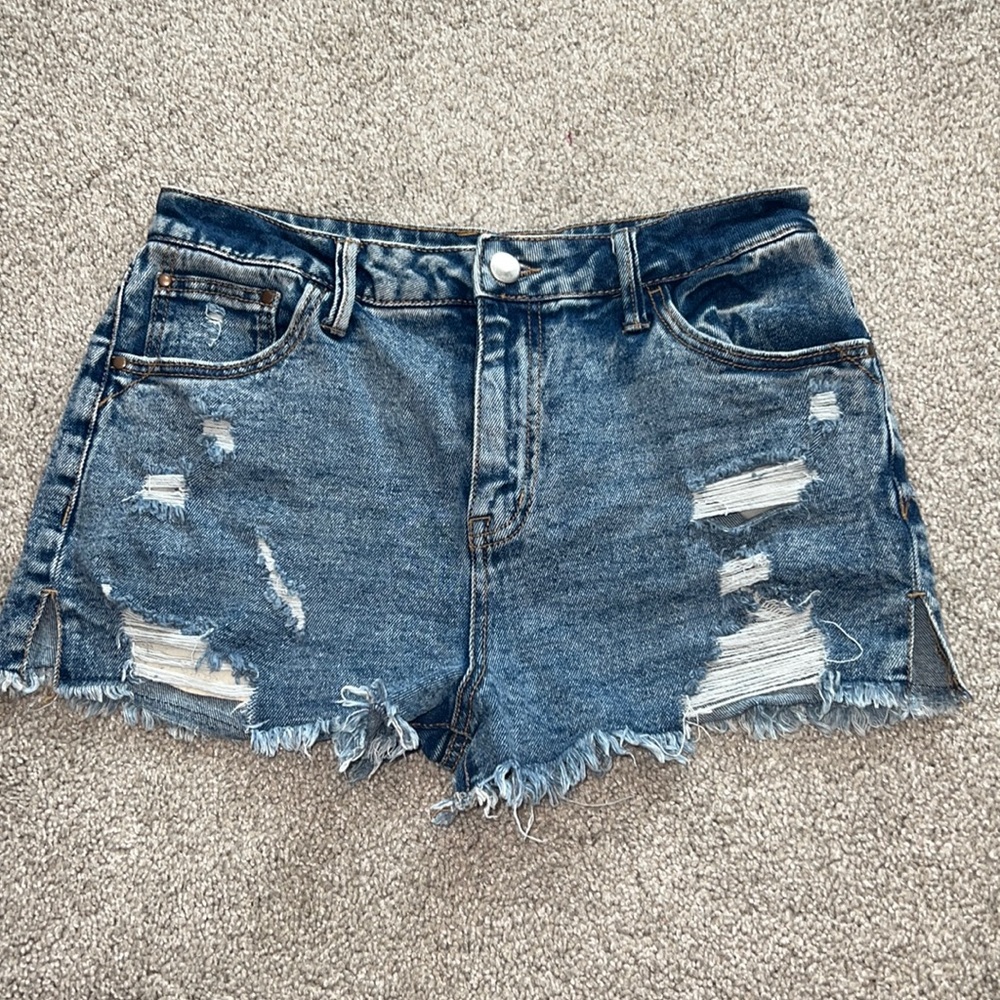 Altar’d State Distressed Denim Shorts